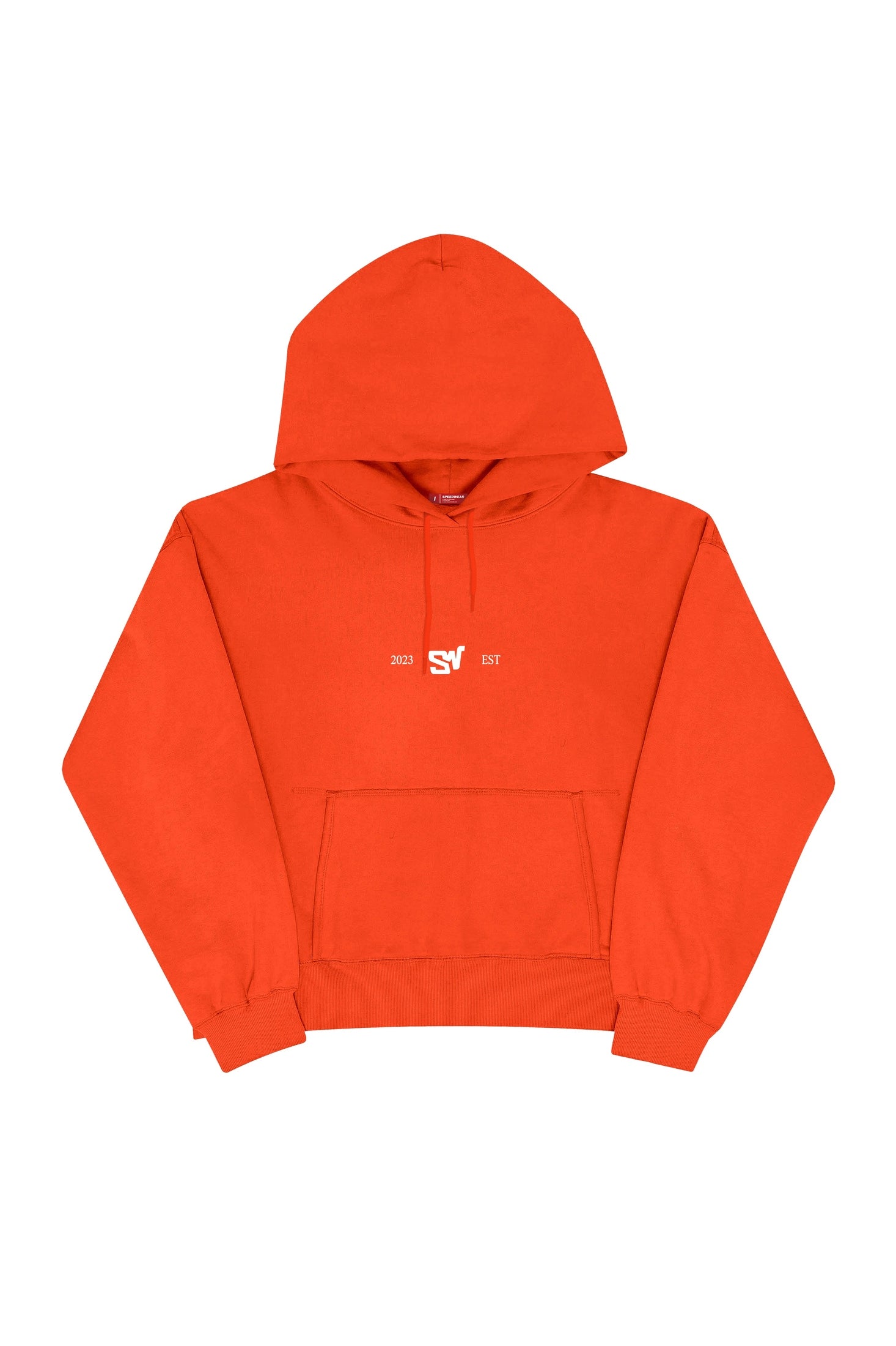 "I AM NOT PUSHING" Sweatshirt - Tangerine