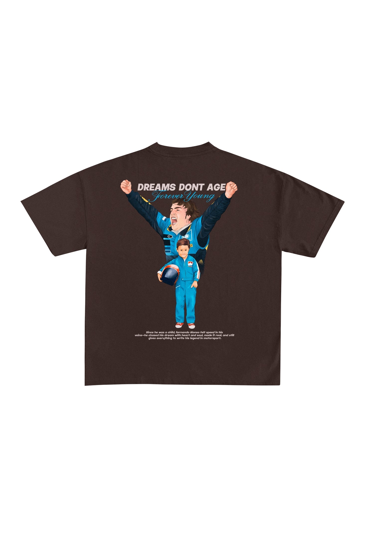 Camiseta "Forever Young" - Marron