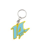 Llavero "14" - Azul y Amarillo | SpeedChains