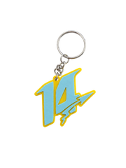 Llavero "14" - Azul y Amarillo | SpeedChains