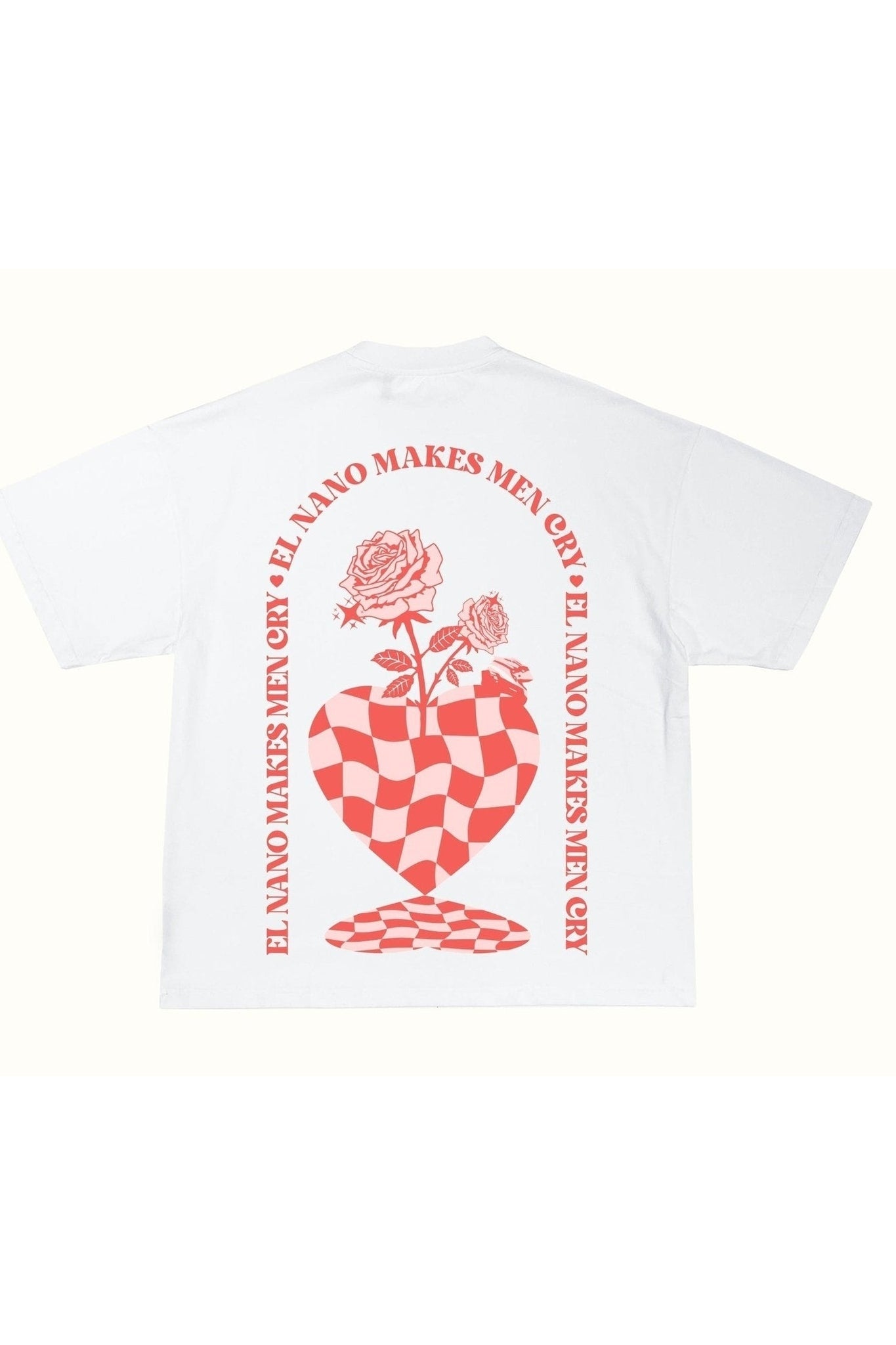 "El nano make men cry" T-shirt - White