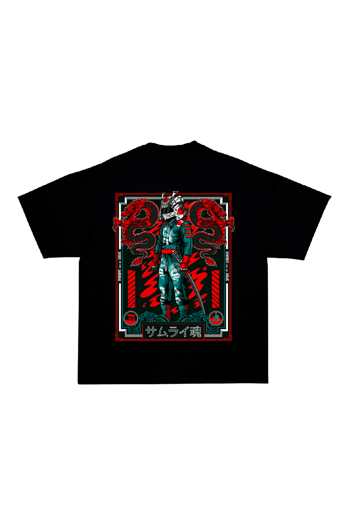 "Spirit of the Samurai v2" T-shirt - Black