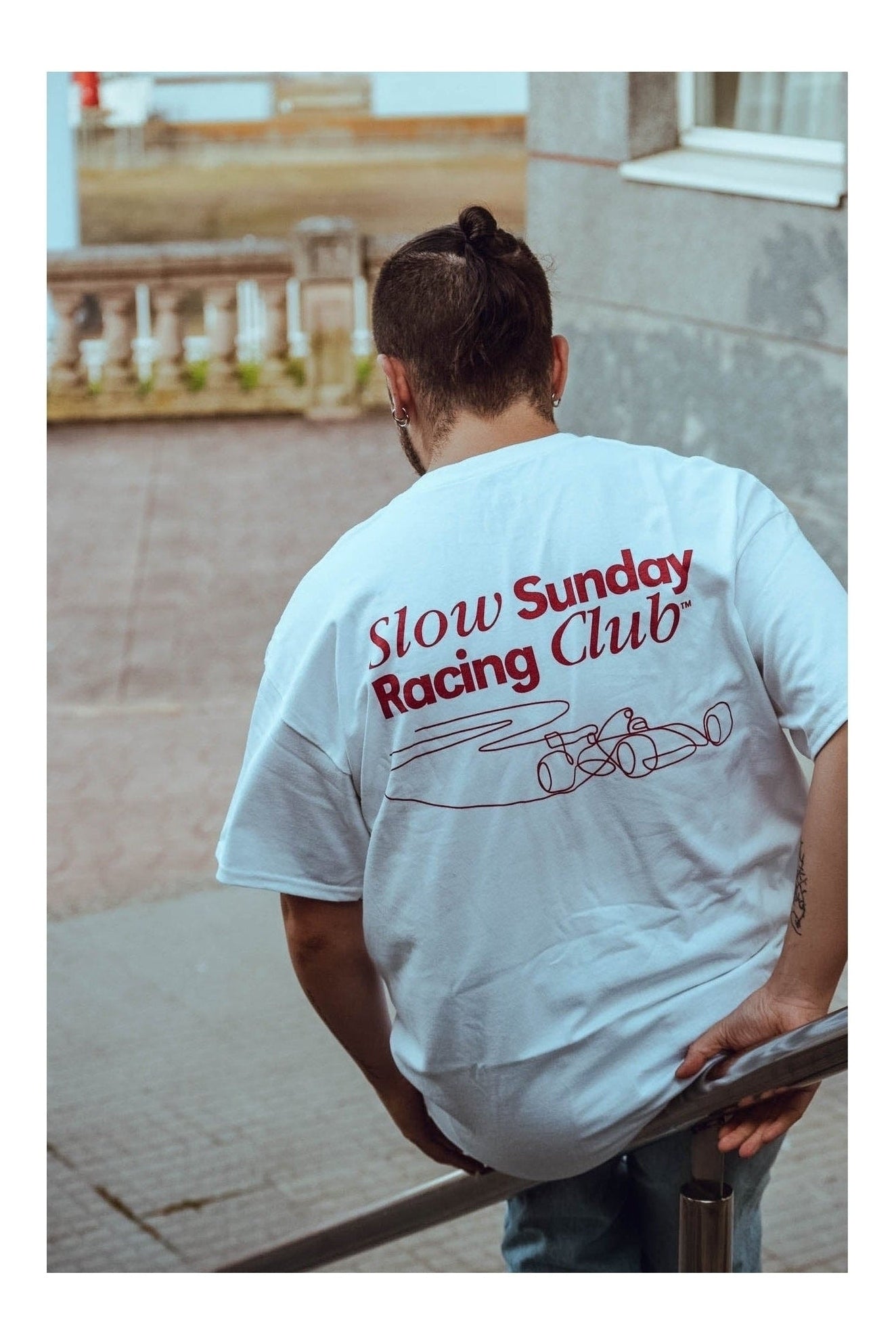 Camiseta "Slow Sunday Racing Club" - Rojo