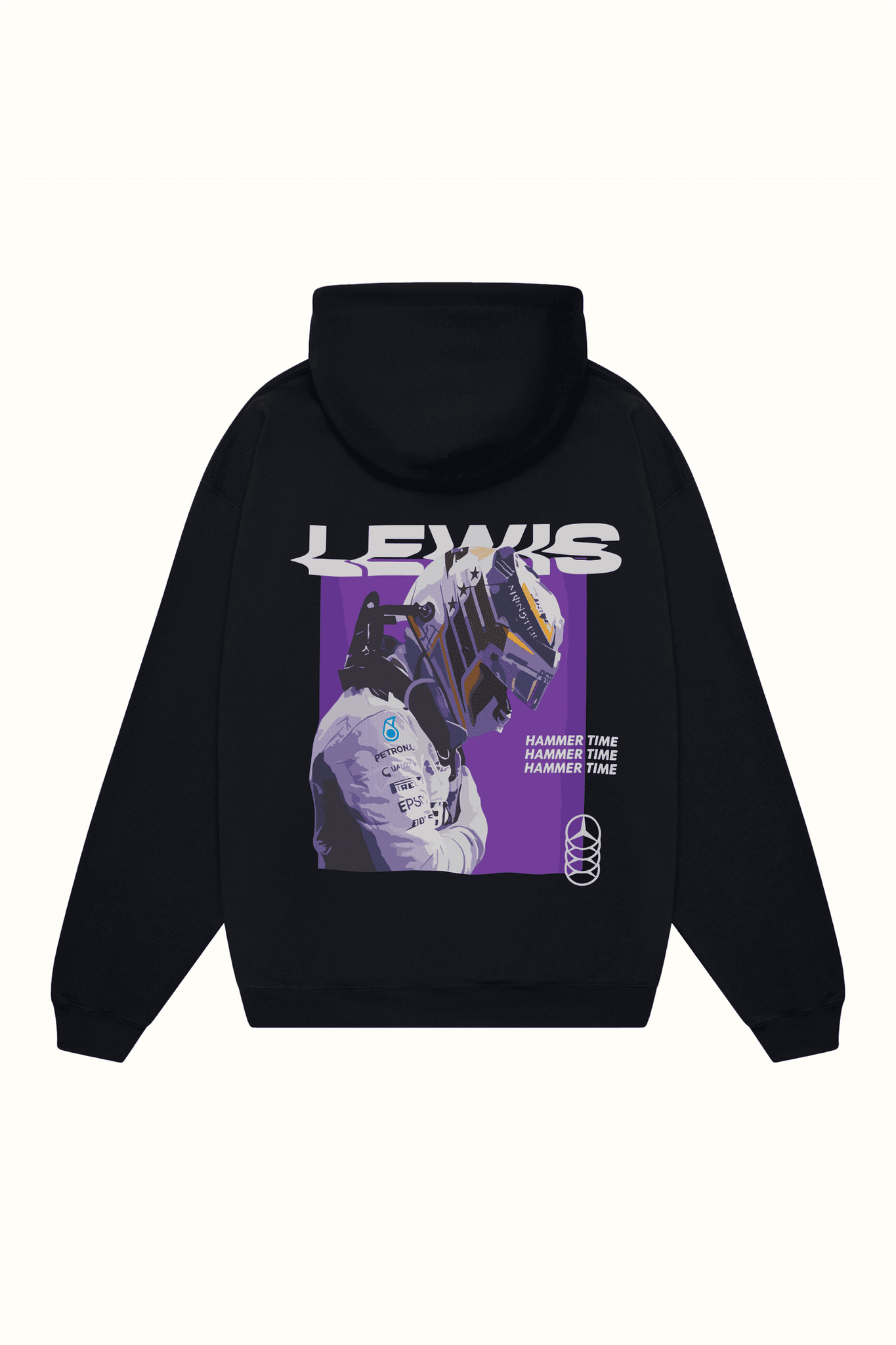 Minimalist Embroidered Sweatshirt - Lewis Hamilton #44