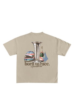 Camiseta BORN TO RACE - Sand — Camiseta F1 Fernando Alonso SpeedWear