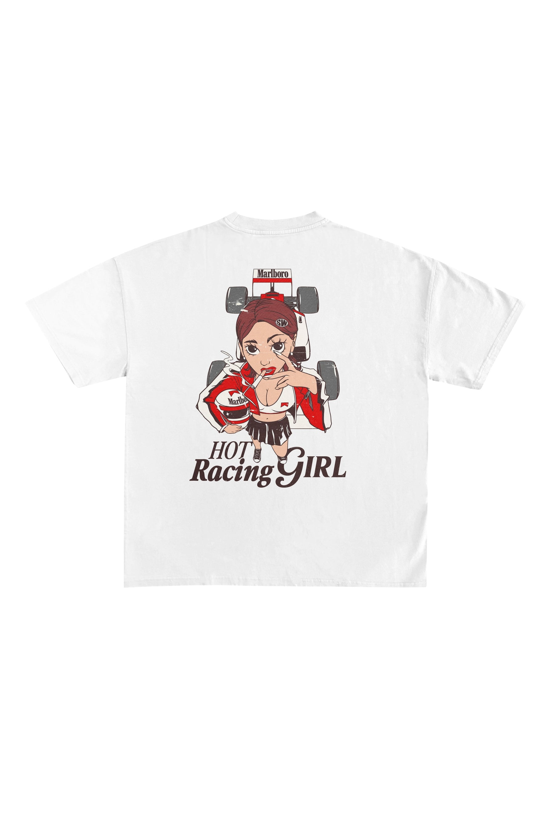 Camiseta Hot Racing Girl — Camiseta retro motorsport SpeedWear