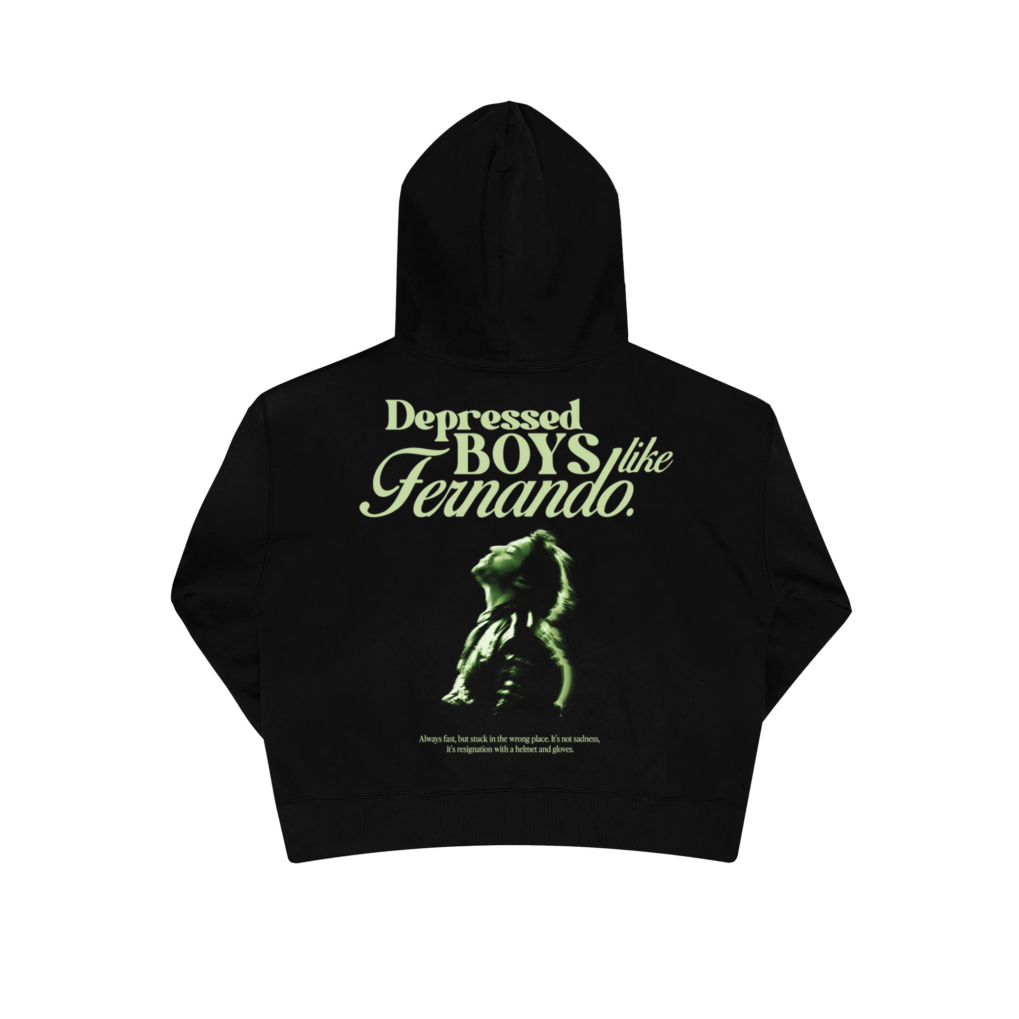 Sudadera "Depressed boys like Fernando" - Negro