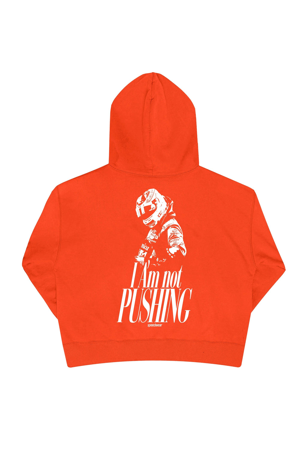 "I AM NOT PUSHING" Sweatshirt - Tangerine