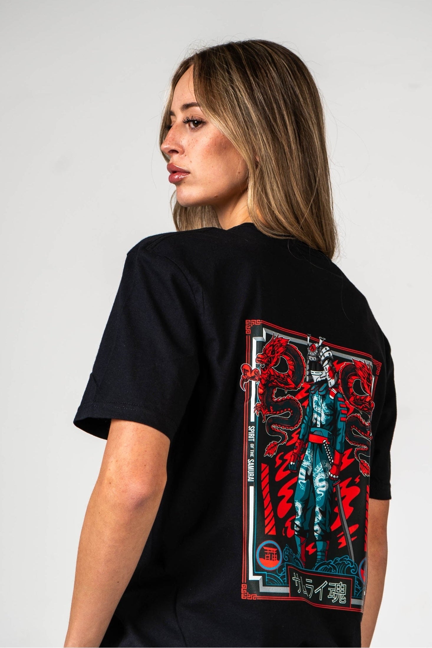 Camiseta "Spirit of the Samurai v2" - Negro