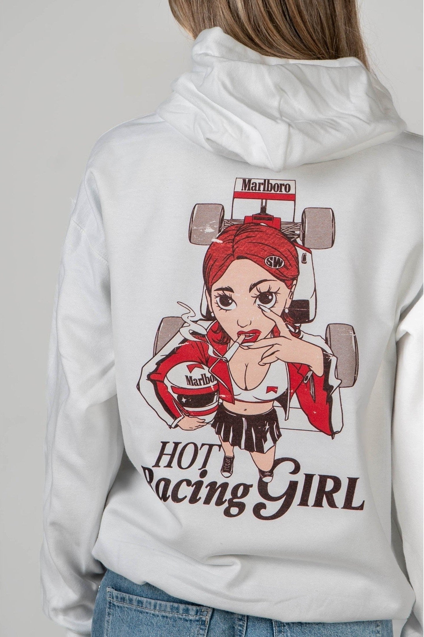 Sudadera Hot Racing Girls — Sudadera retro motorsport SpeedWear