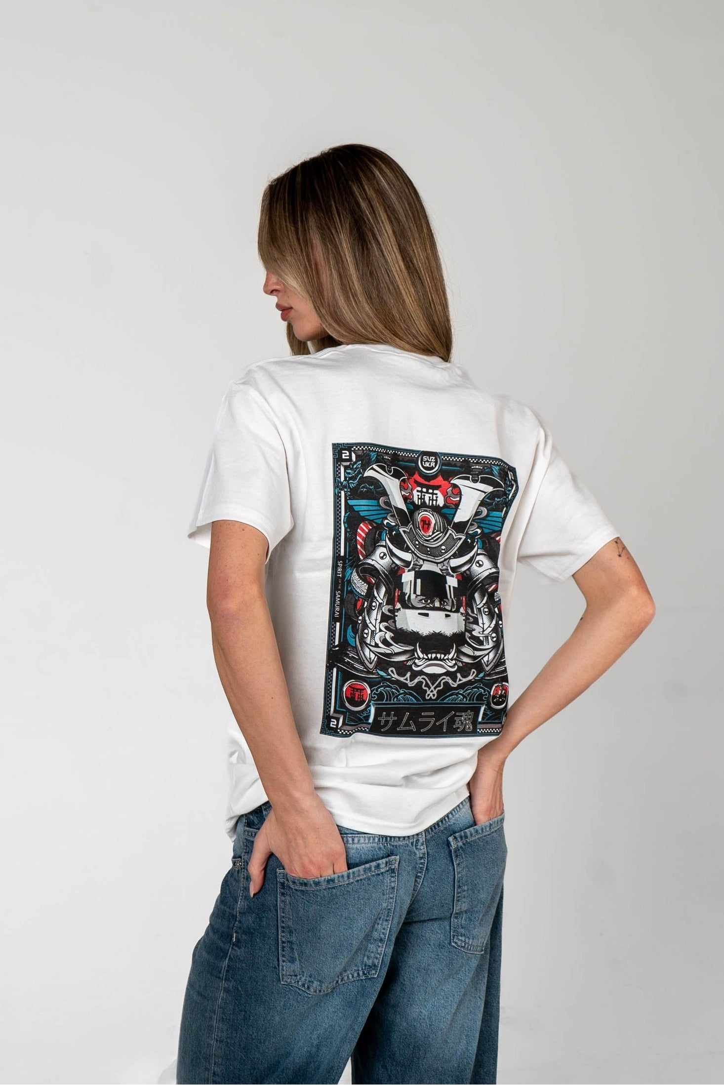 Camiseta "Spirit of the Samurai" - Blanco