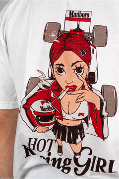 Camiseta Hot Racing Girl — Camiseta retro motorsport SpeedWear