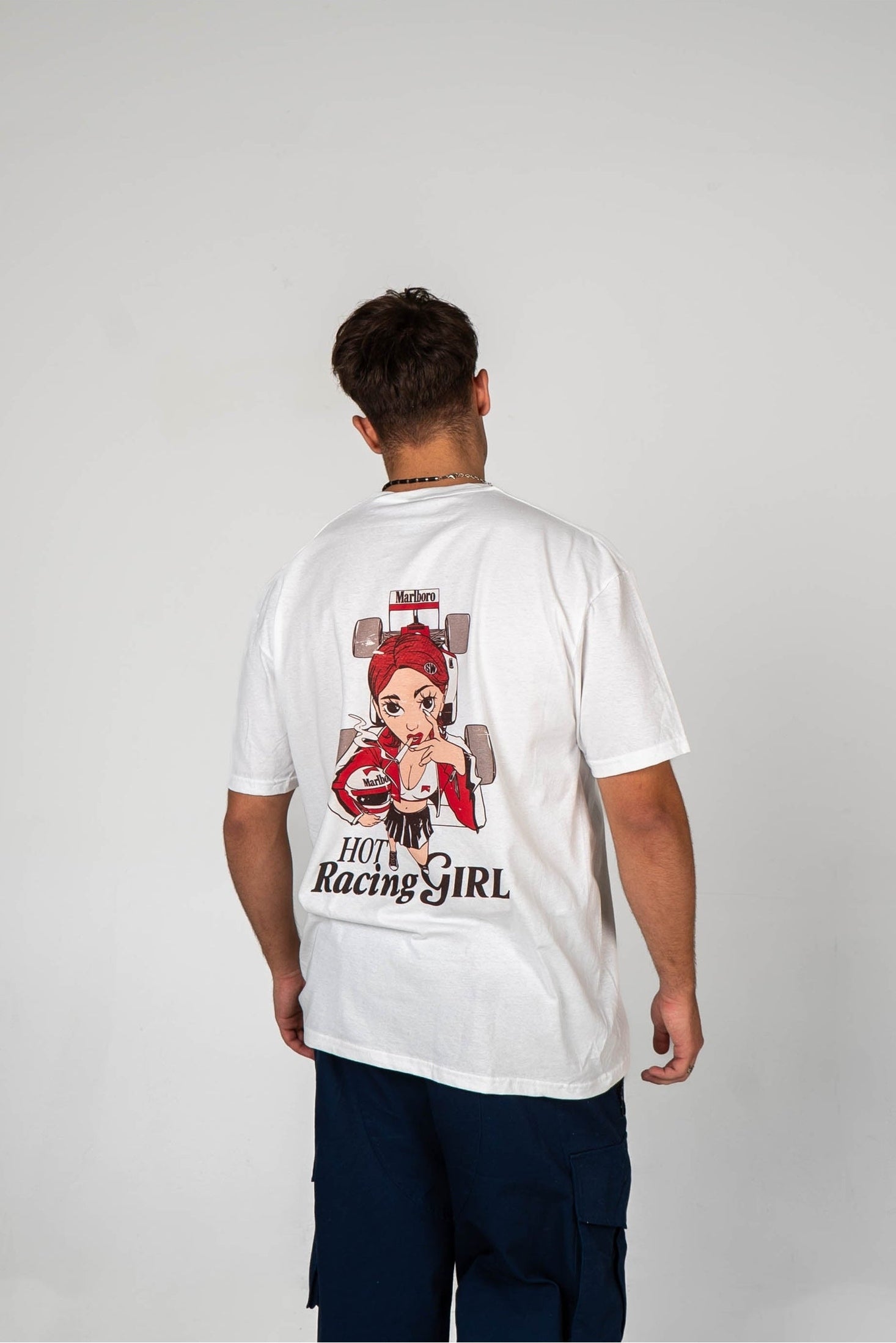 Camiseta Hot Racing Girl — Camiseta retro motorsport SpeedWear
