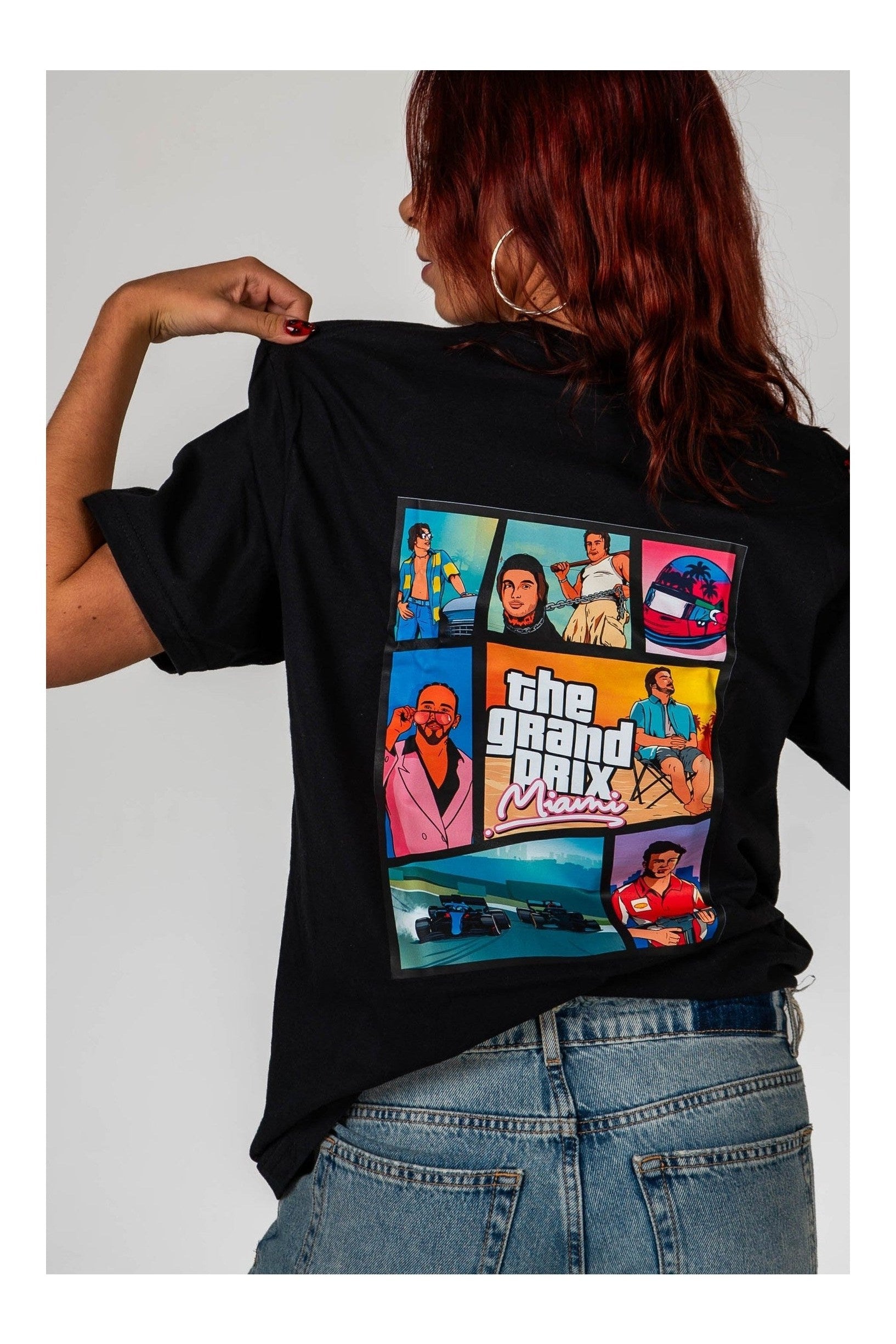 Camiseta "The Grand Prix : Miami" - Negro