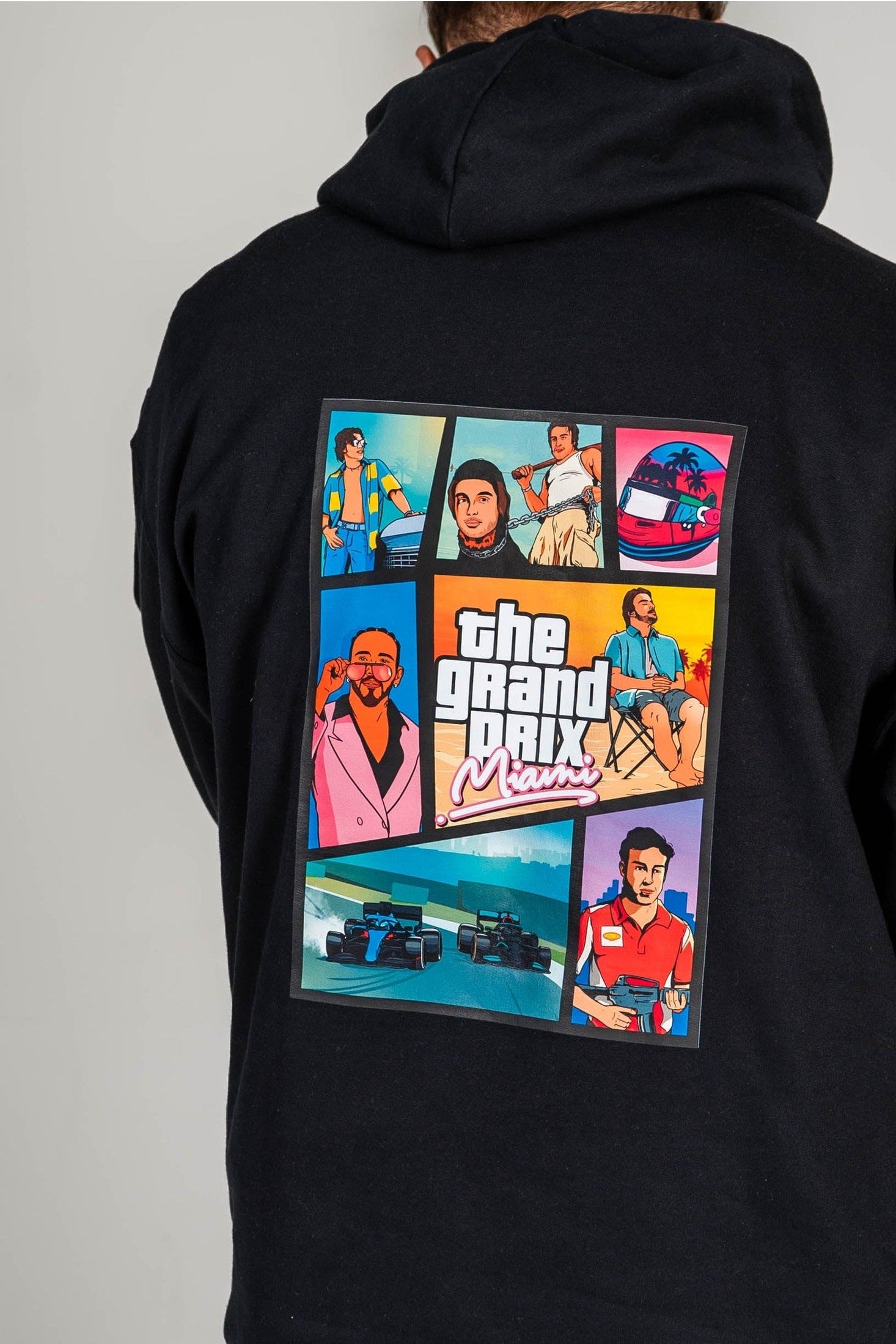 Sudadera The Grand Prix : Miami - Negro — Sudadera F1 Fernando Alonso SpeedWear