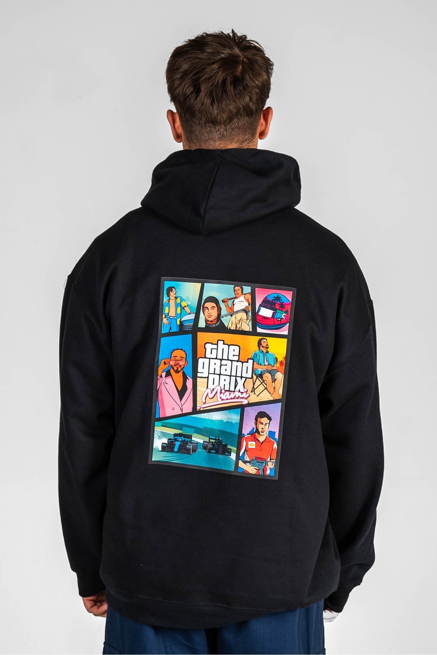 Sudadera The Grand Prix : Miami - Negro — Sudadera F1 Fernando Alonso SpeedWear
