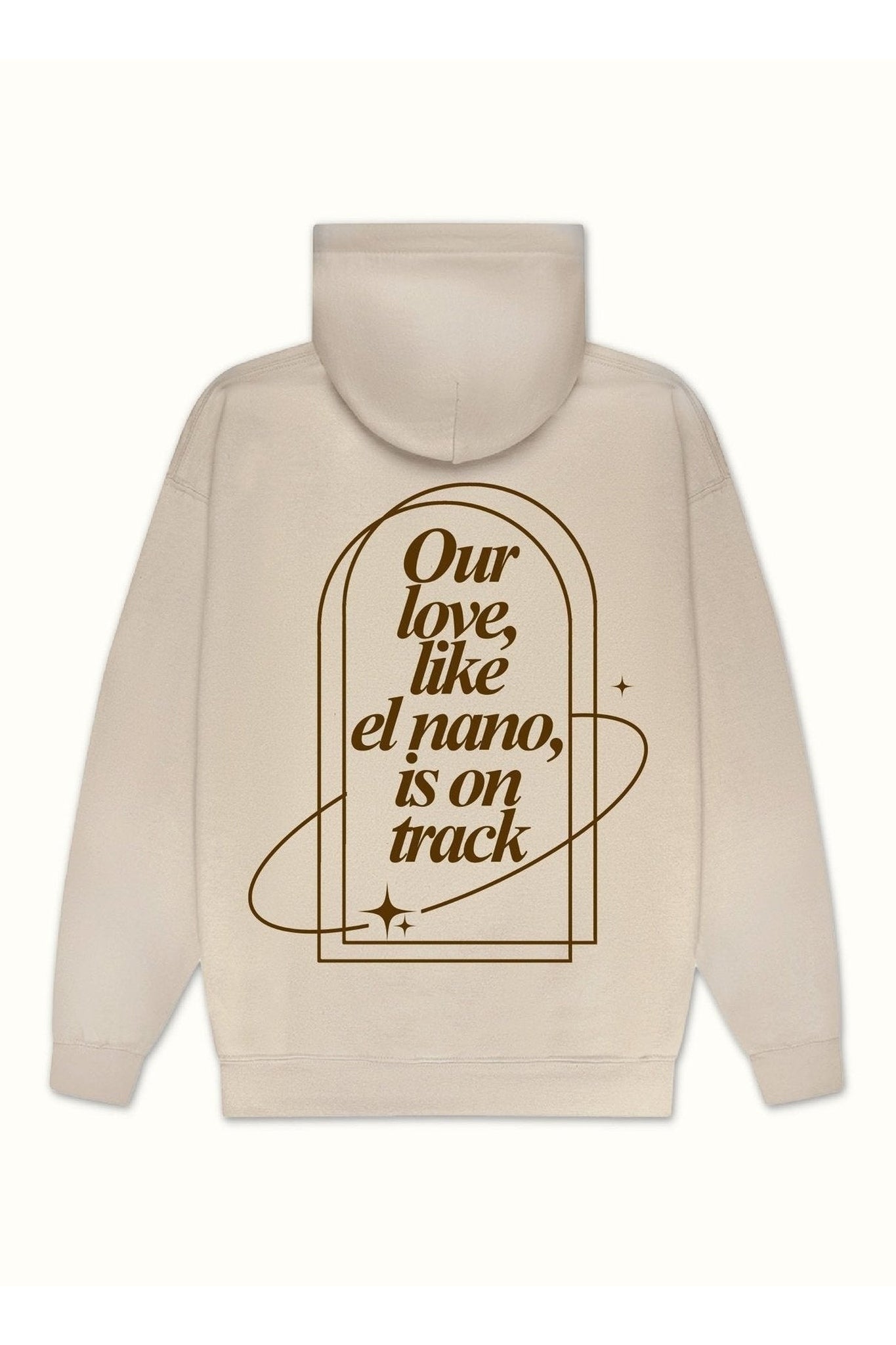 "Our love, like the nano, is on track" sweatshirt