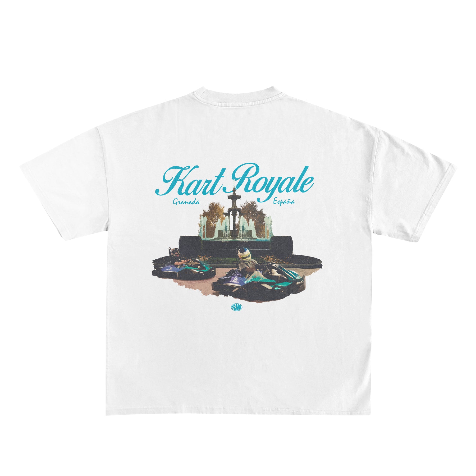 Camiseta FUENTE DE LAS BATALLAS - Blanca — Camiseta F1 Fernando Alonso SpeedWear