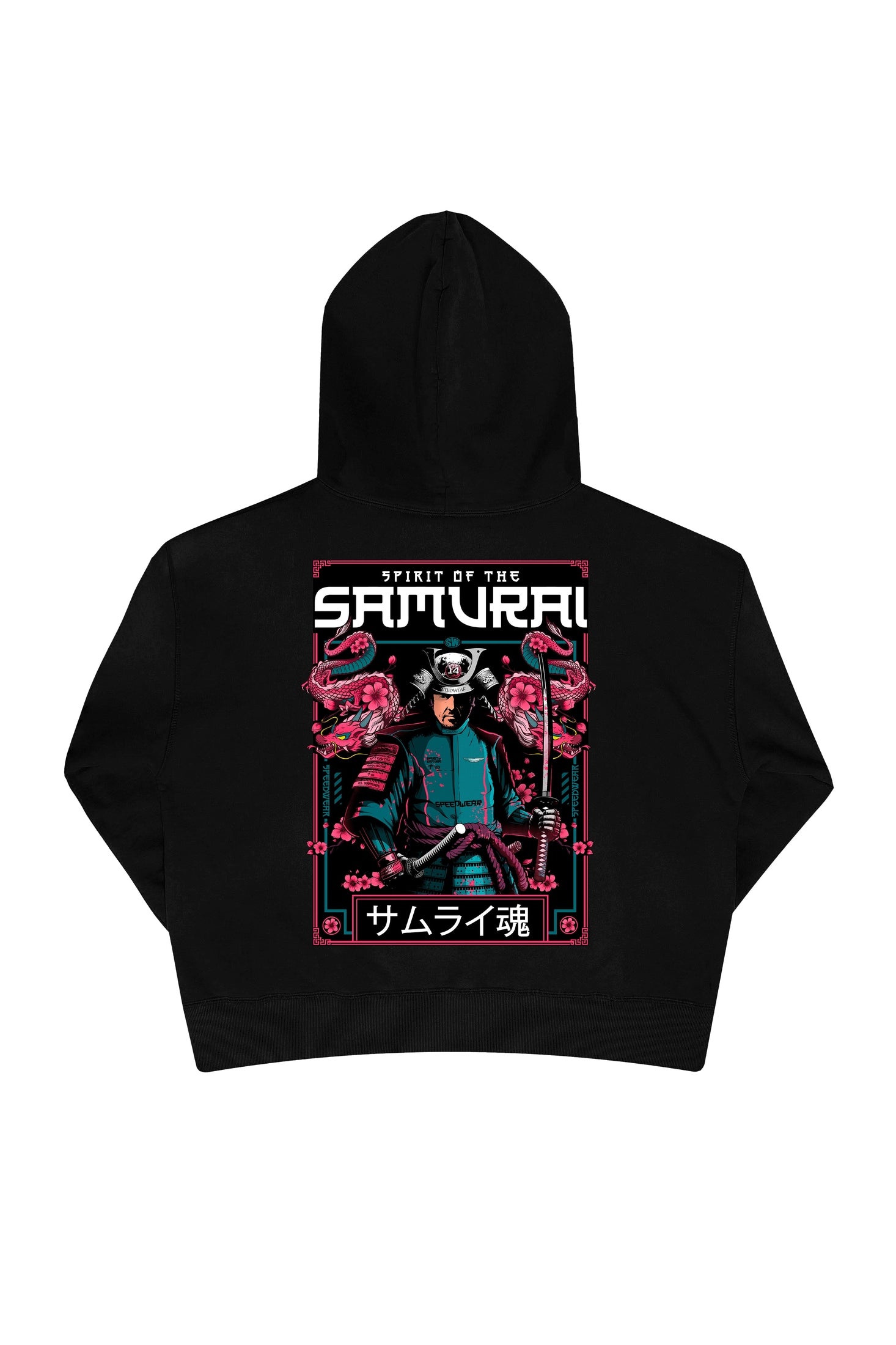Sudadera "Spirit of the Samurai v3" - Negro