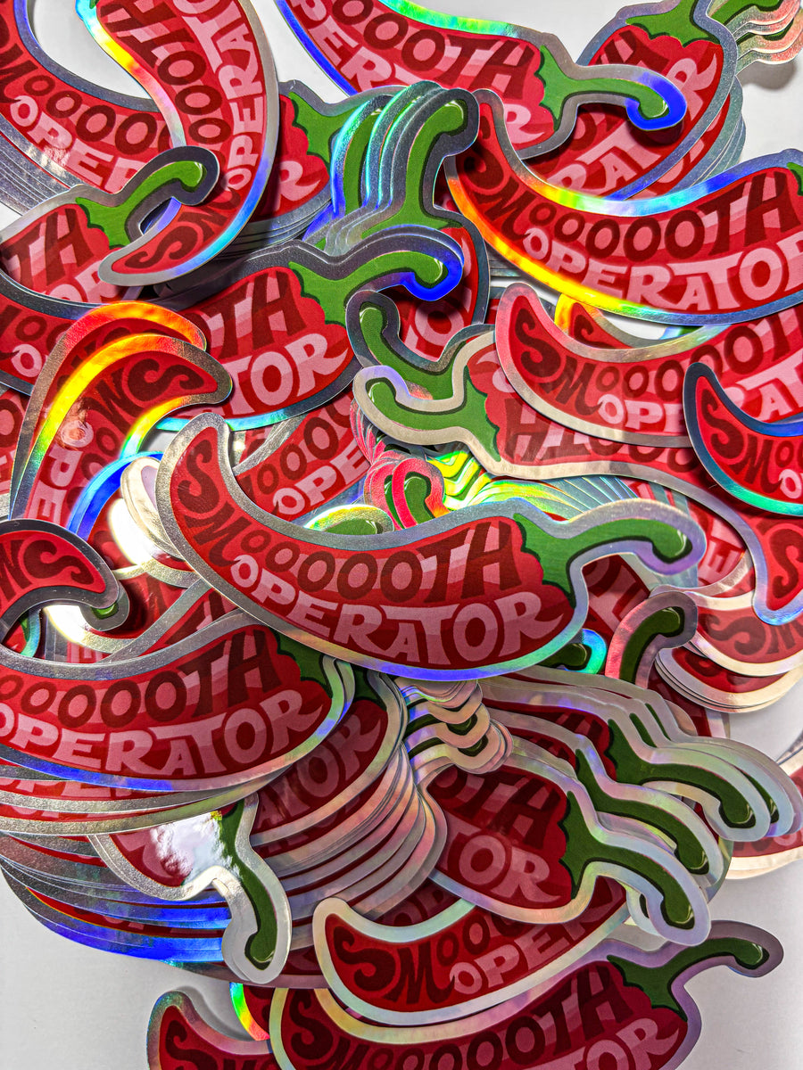 Adesivo "CHILI SMOOTH OPERATOR" - Olografico