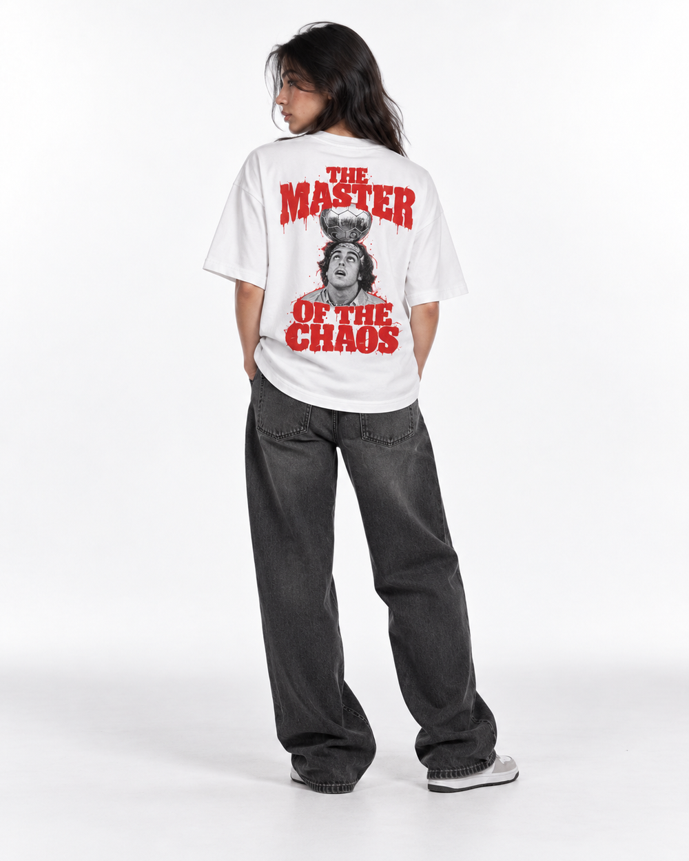 Camiseta "THE MASTER OF THE CHAOS" - Blanco