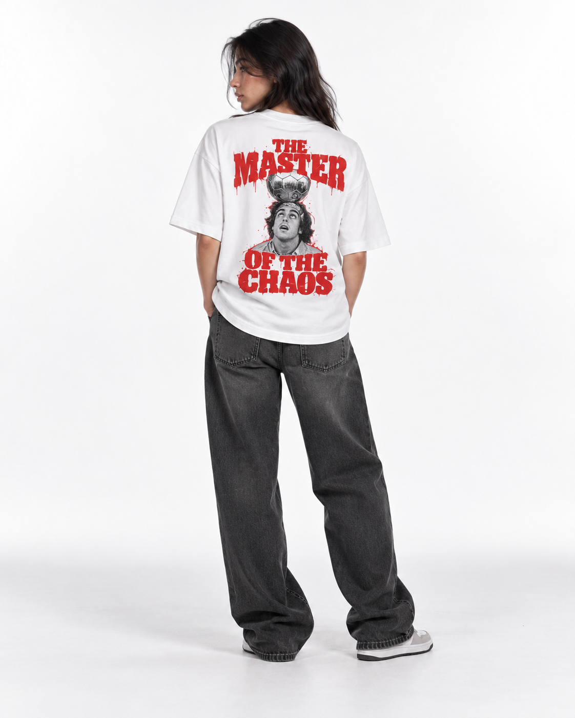 Camiseta "THE MASTER OF THE CHAOS" - Blanco