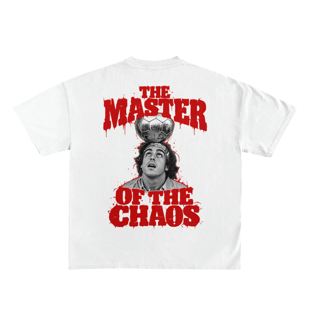 Camiseta "THE MASTER OF THE CHAOS" - Blanco