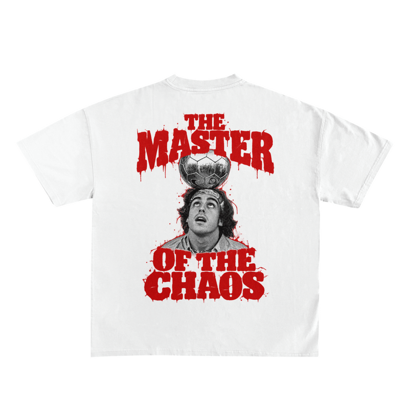Camiseta "THE MASTER OF THE CHAOS" - Blanco