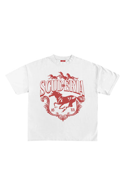 Camiseta "SCUDERIA" - Blanco