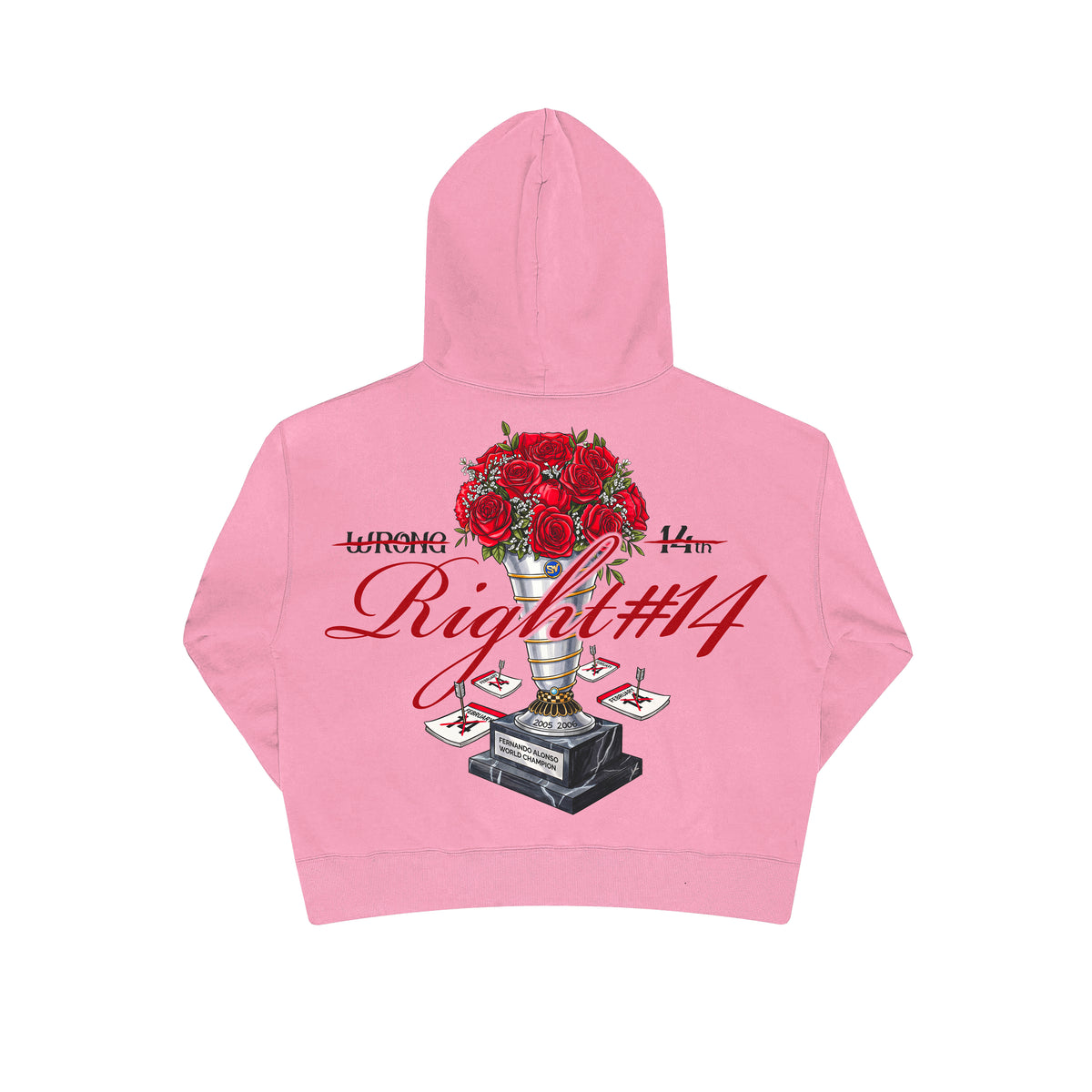 Sudadera "Wrong 14th Right #14" - Rosa