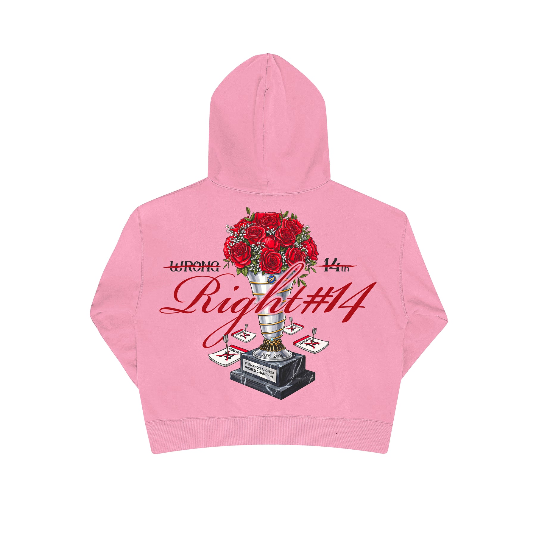 Sudadera Wrong 14th Right #14 - Rosa — Sudadera F1 Fernando Alonso SpeedWear