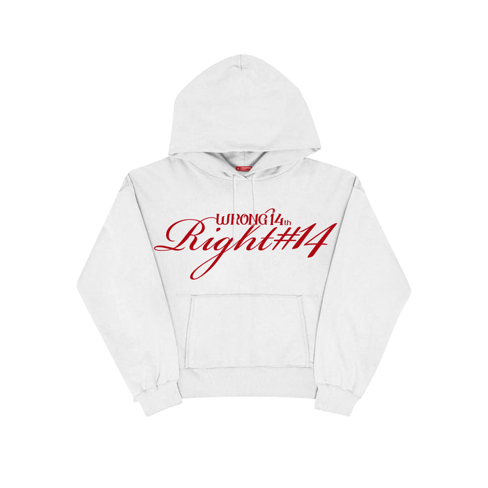 Sudadera "Wrong 14th Right #14" - Blanco