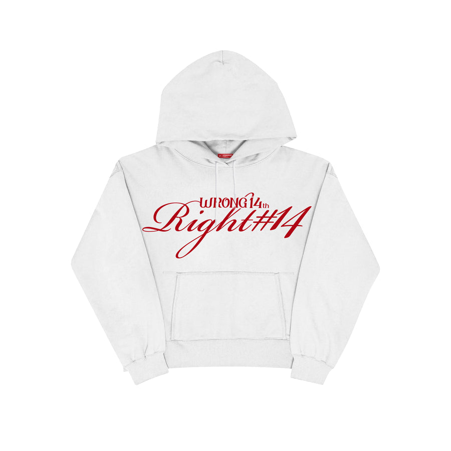 Sudadera "Wrong 14th Right #14" - Blanco