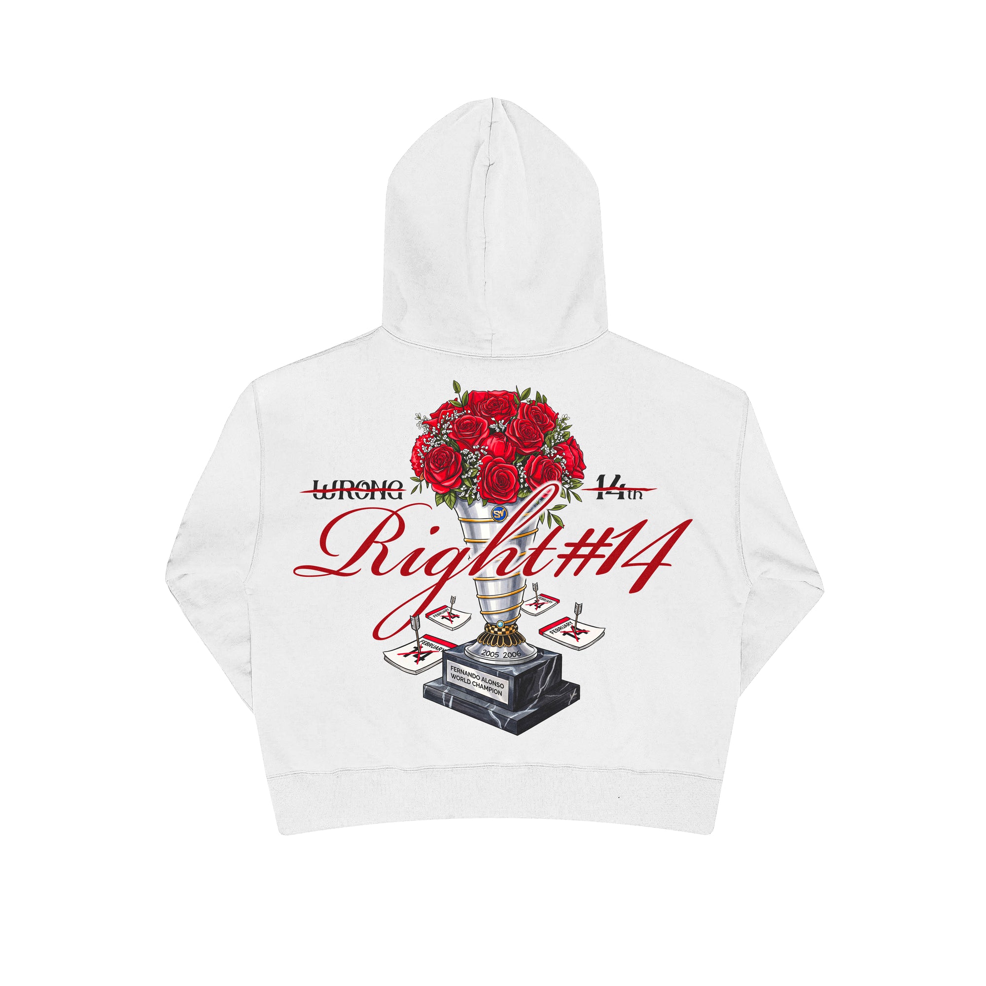 Sudadera "Wrong 14th Right #14" - Blanco