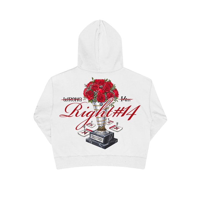 Sudadera "Wrong 14th Right #14" - Blanco