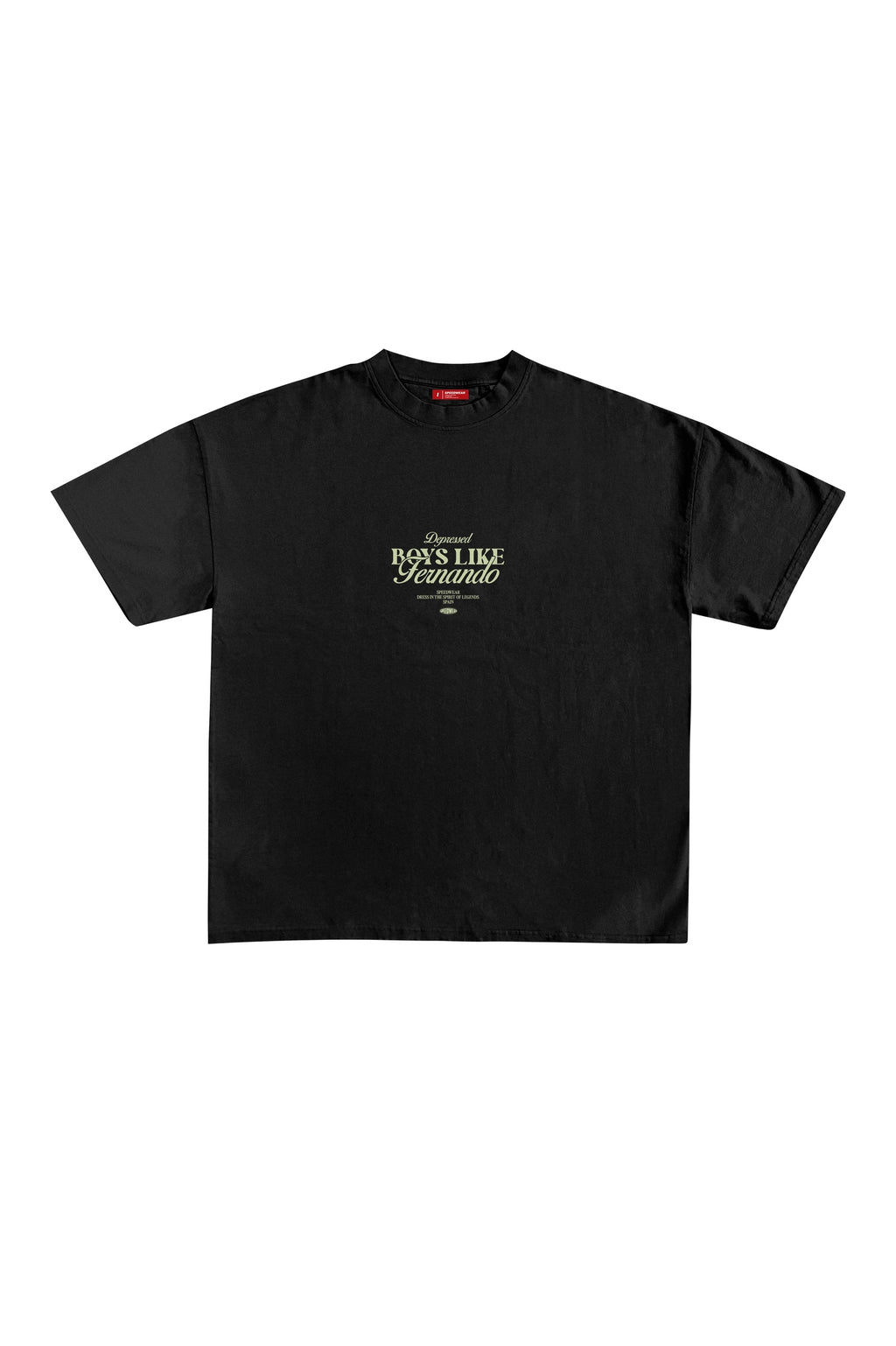 Camiseta "DEPRESSED BOYS LIKE FERNANDO" - Negro
