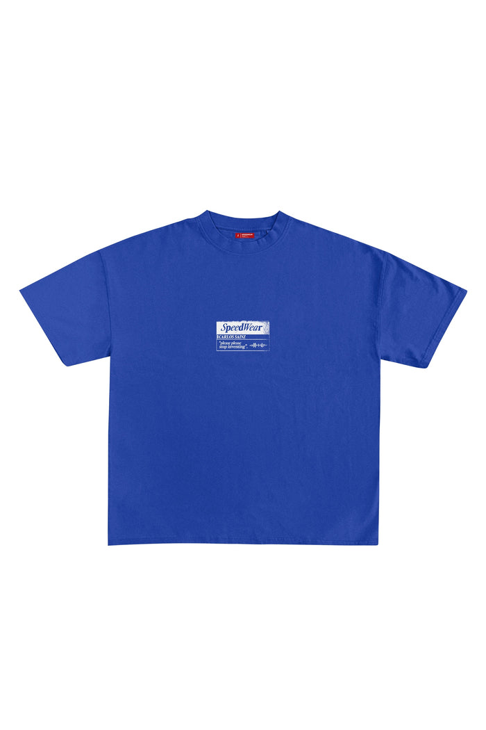 Camiseta "STOP INVENTING" - Azul