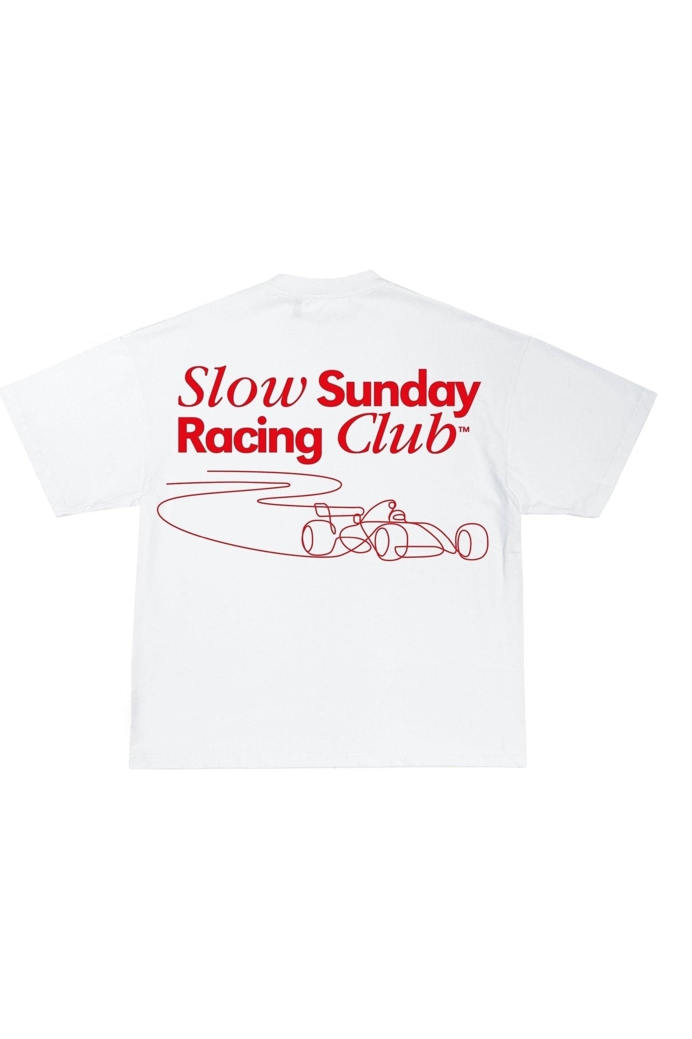 Camiseta "Slow Sunday Racing Club" - Rojo