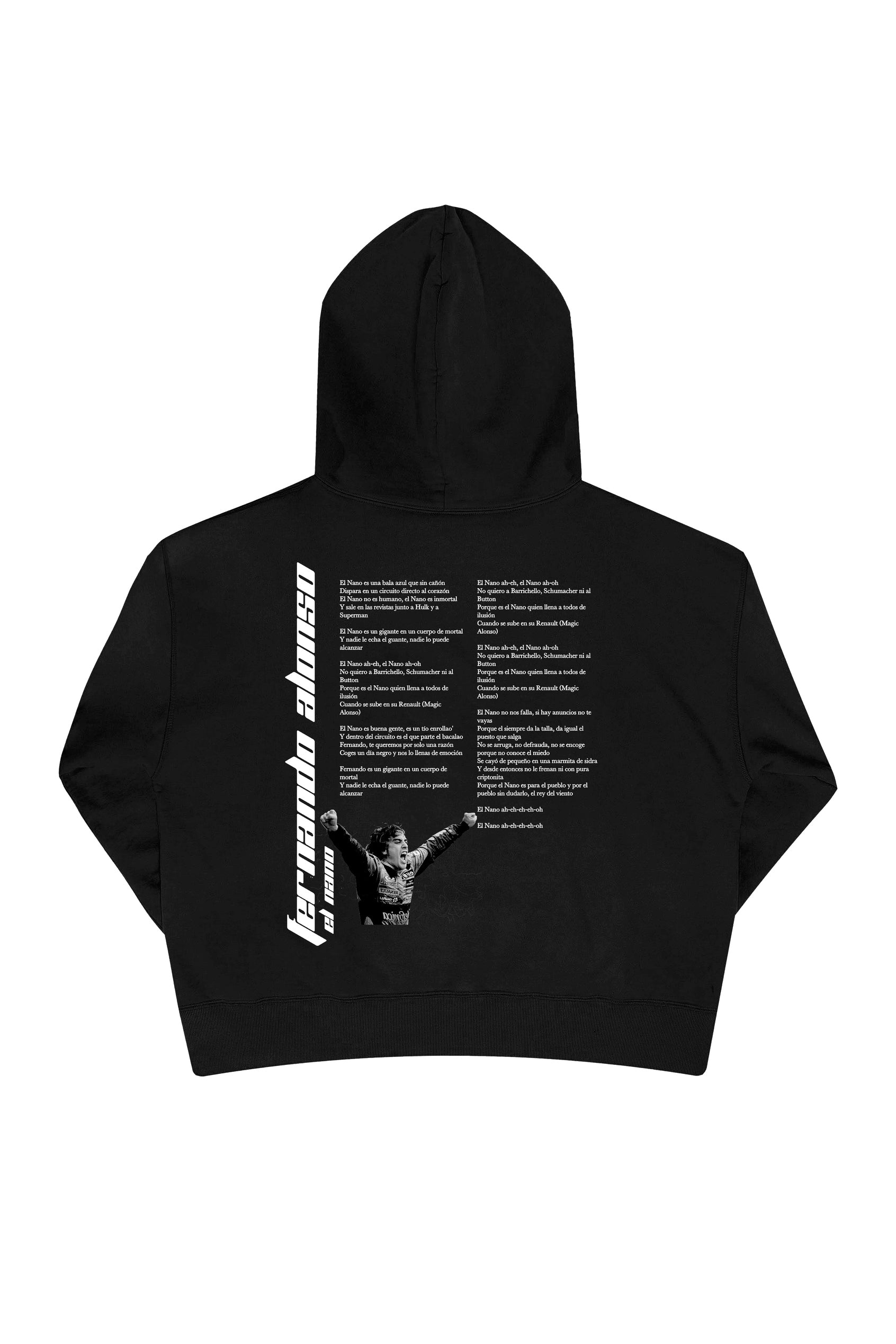 Sudadera El Nano by Melendi V2 - Negro — Sudadera F1 Fernando Alonso SpeedWear