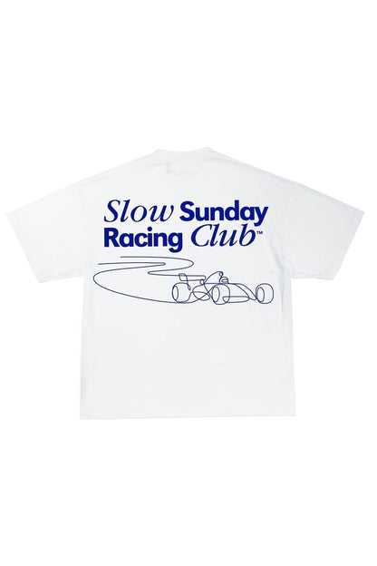 Camiseta "Slow Sunday Racing Club" - Azul