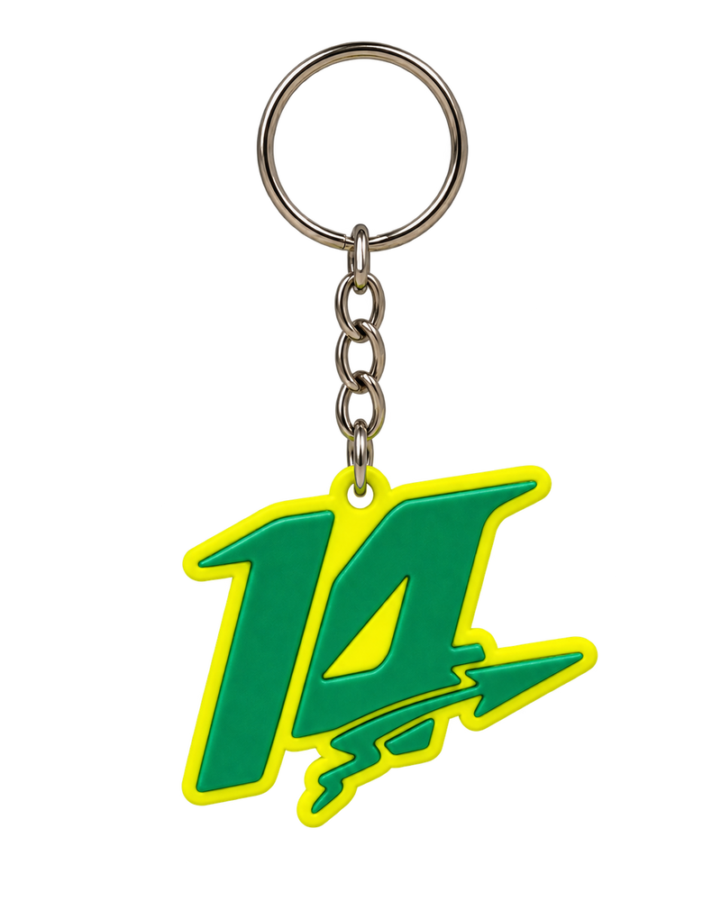Llavero "14" - Verde Neon y Verde Lima | SpeedChains