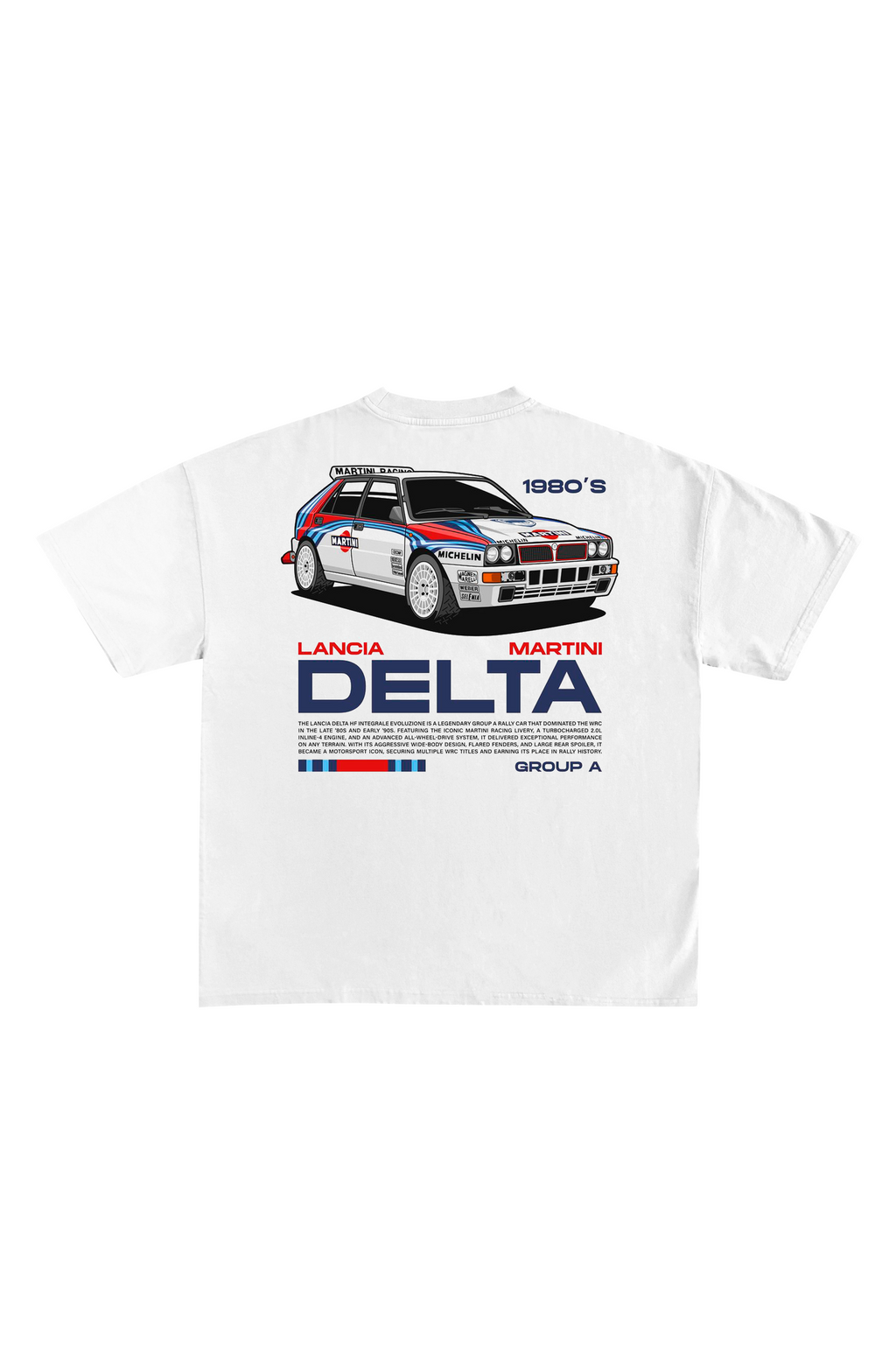 Camiseta DELTA - Blanco — Camiseta WRC rally SpeedWear