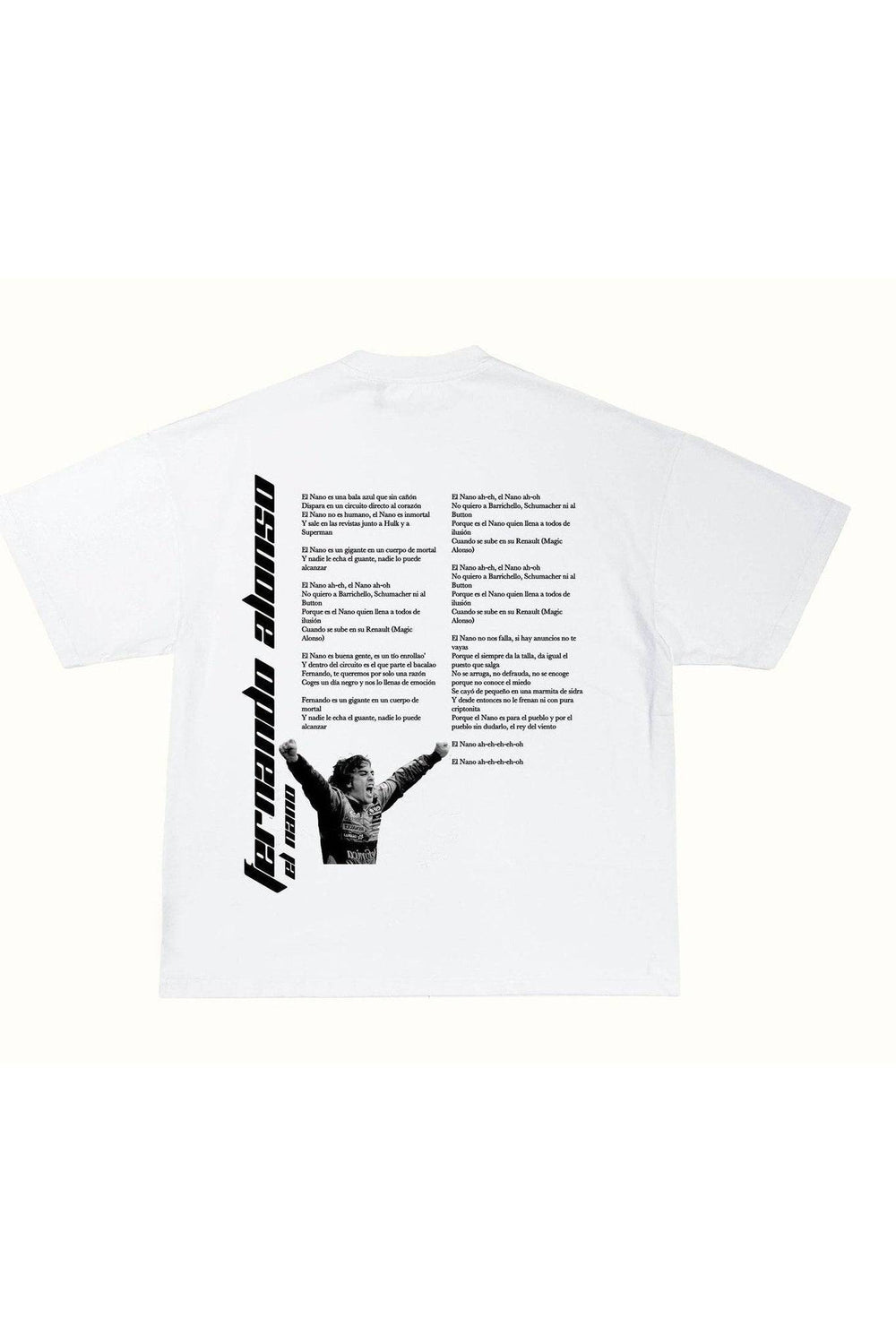 Camiseta El Nano by Melendi V2 - Blanco — Camiseta F1 Fernando Alonso SpeedWear