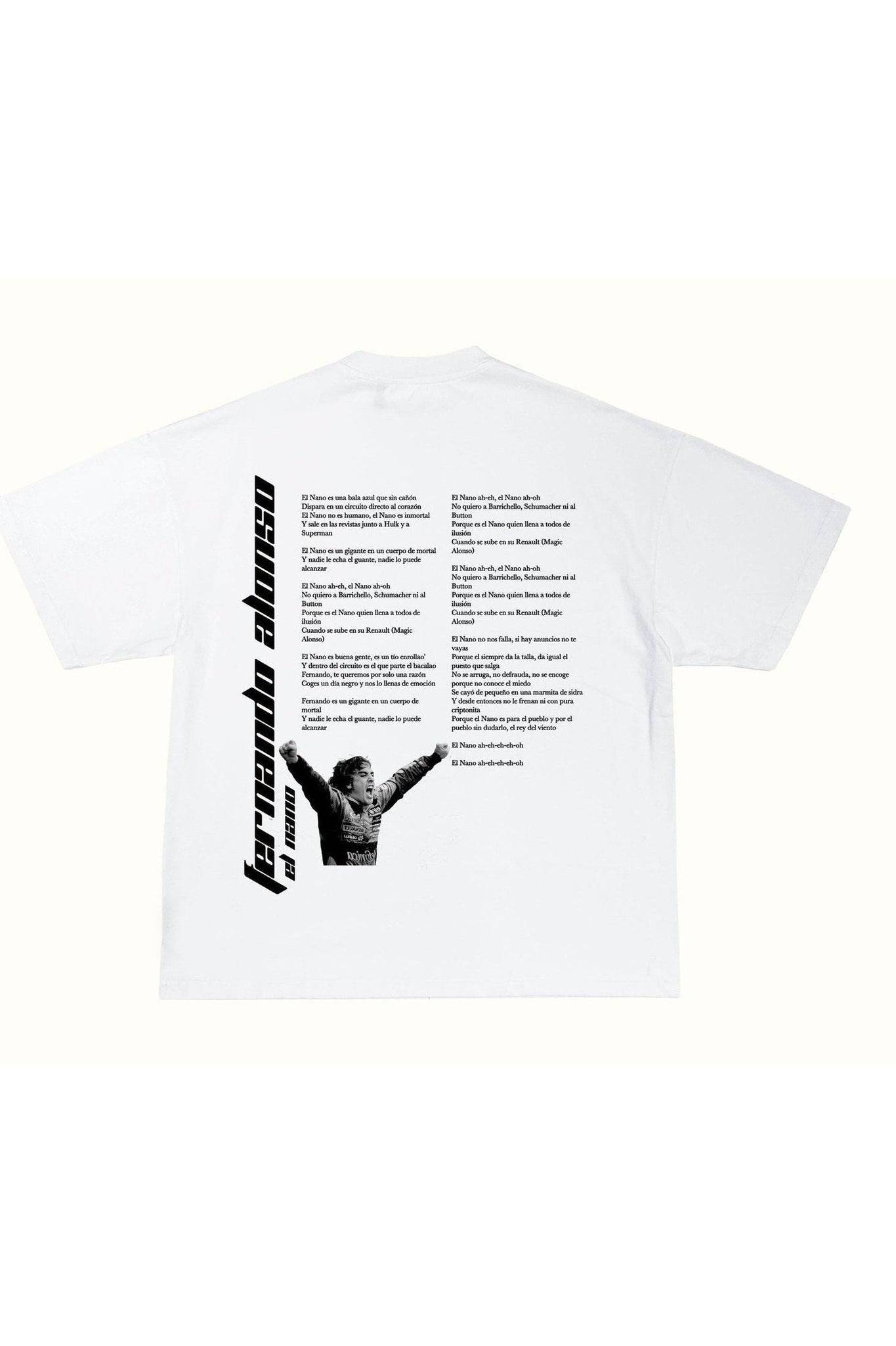 Camiseta El Nano by Melendi V2 - Blanco — Camiseta F1 Fernando Alonso SpeedWear