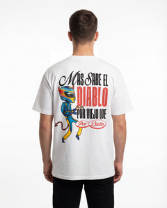 Camiseta Mas sabe el diablo... - Blanco — Camiseta F1 Fernando Alonso SpeedWear