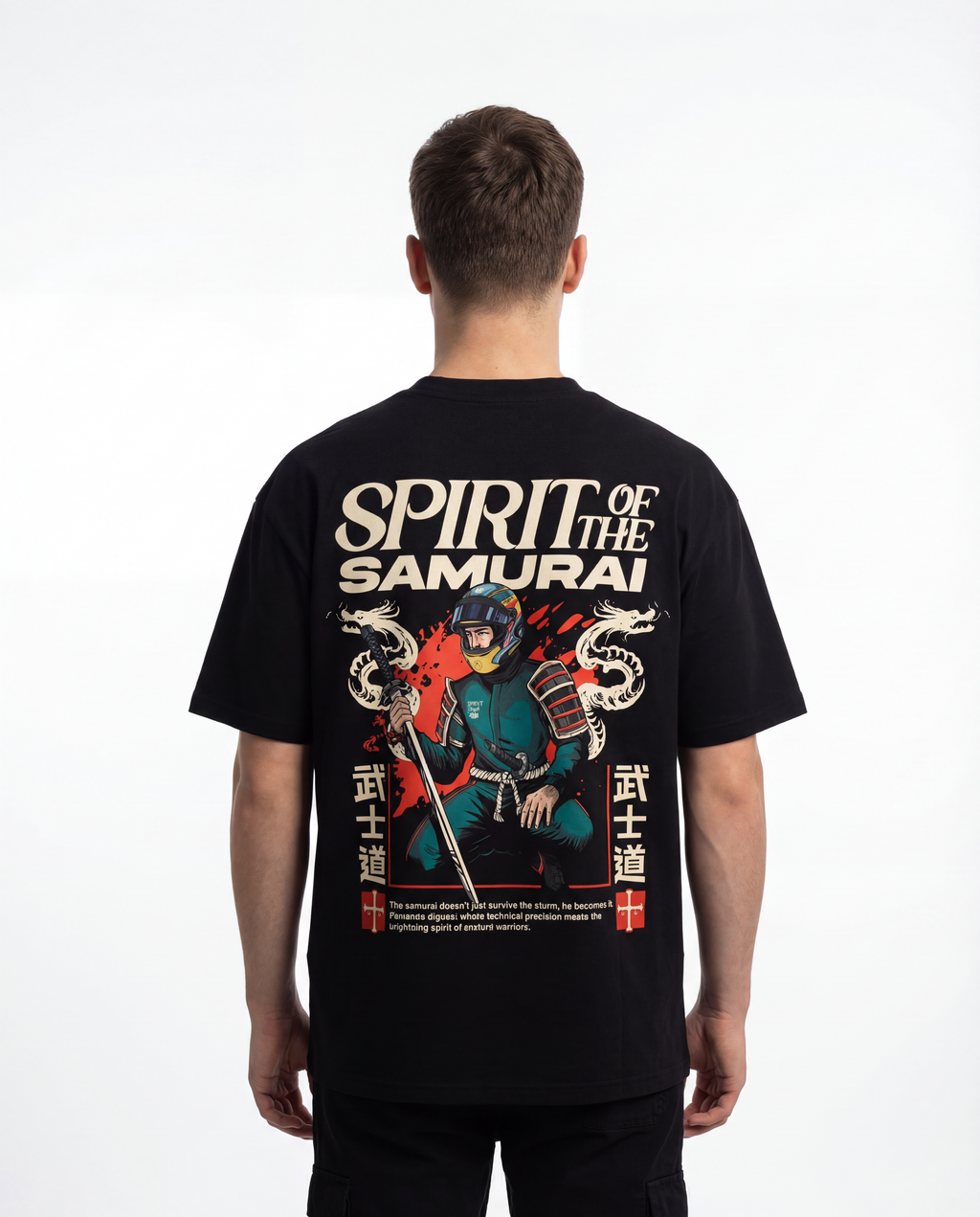 Camiseta Spirit of Samurai v4 - Negro — Camiseta F1 Fernando Alonso SpeedWear