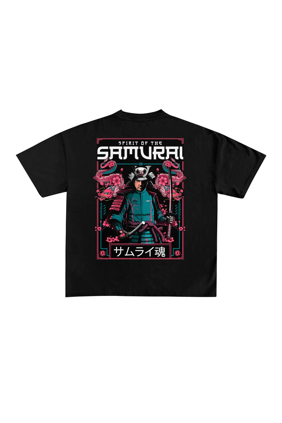 Camiseta "Spirit of the Samurai v3" - Negro