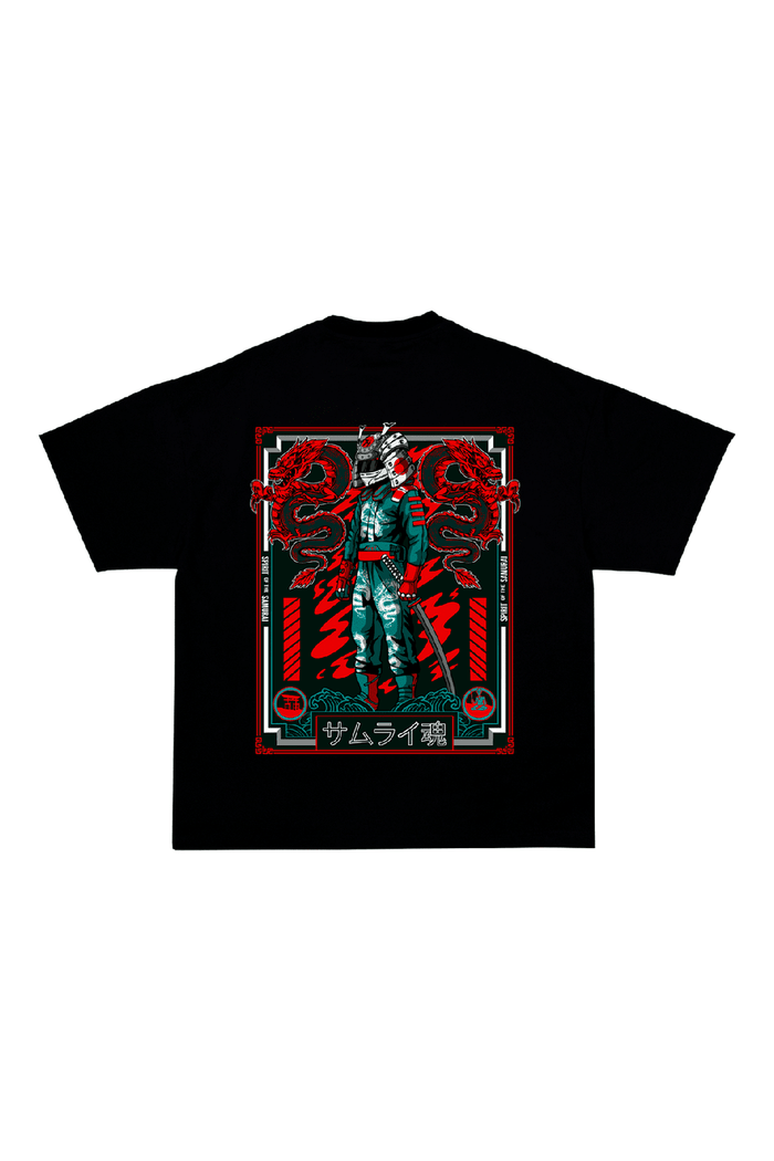 Maglietta "Spirit of the Samurai v2" - Nero