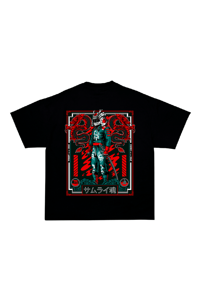 Maglietta "Spirit of the Samurai v2" - Nero
