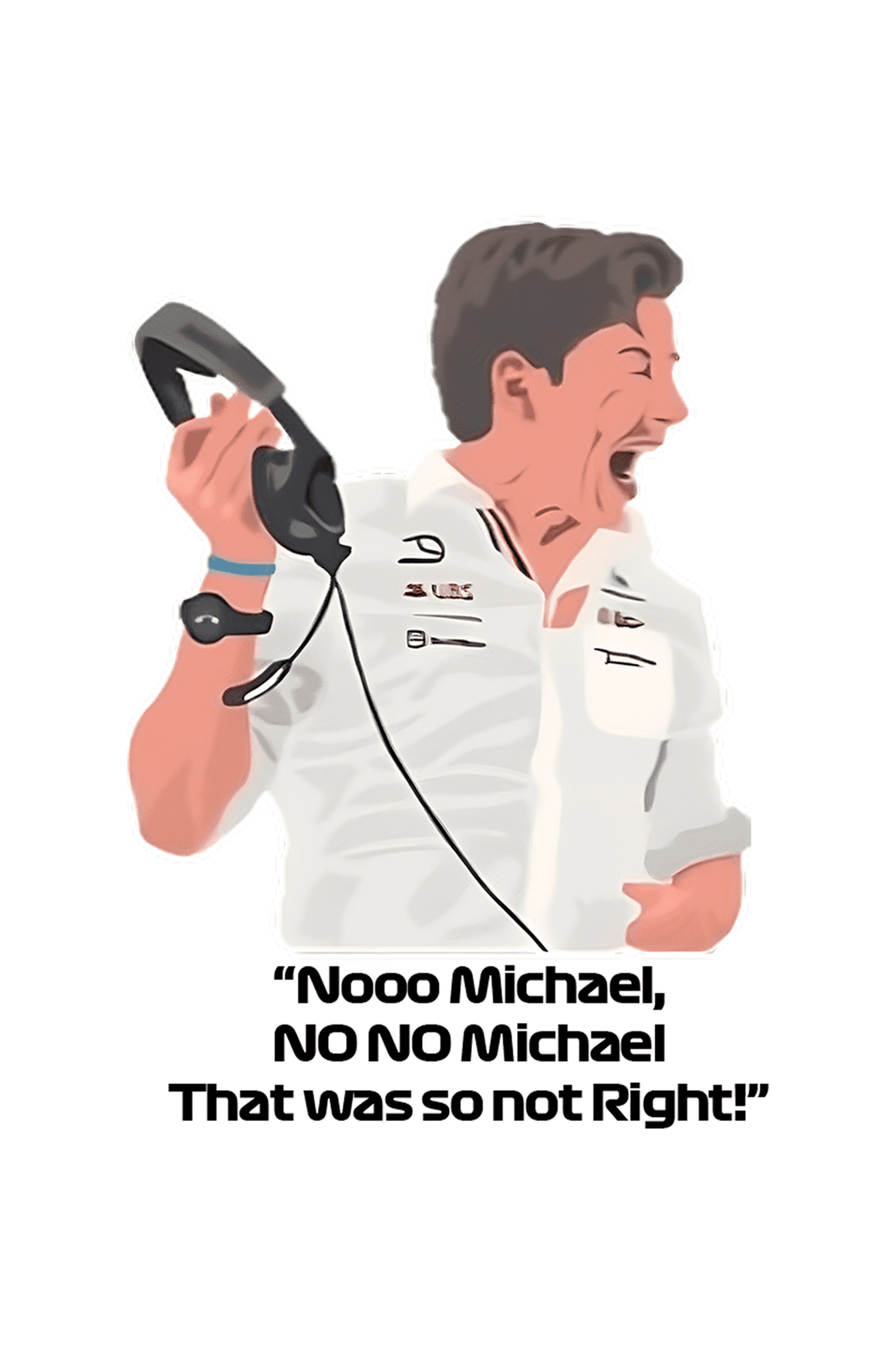 Pegatina "Noo Michael No No" - Holográfica